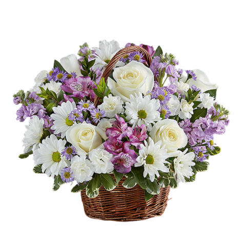 Lavender Spring Basket