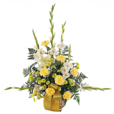 Vibrant Yellow Basket